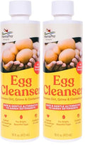 Manna Pro Egg Cleanser, Natural Enzyme Wash for Fresh Eggs, Safe & Gentle Cleaner for Backyard Chicken Eggs, 16 oz (Pack of 2) - size: 16 Fl Oz (Pack of 2)