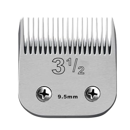 3-1/2 Replacement Ceramic Blade,Compatible with Oster Classic 76,Andis AGC | 9.5mm(3/8") Cutting Length,compatible with Oster and Andis Wahl KM10 Series Clippers - color: Size 3-1/2