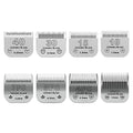 Detachable Ceramic Pet Blades Compatible with Andis & Oster A5 Grooming | Compatible with Andis, Oster A5, Wahl KM10 Series Clippers | 0.25mm-13mm Cut Length, 8 Pack Blades,Silver - color: Silver, size: 8 piece set