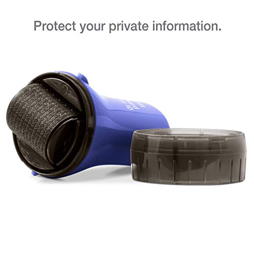 Guard Your ID Wide Identity Theft Protection Roller Stamp for Mail, Blue - color: Blue, size: Wide
