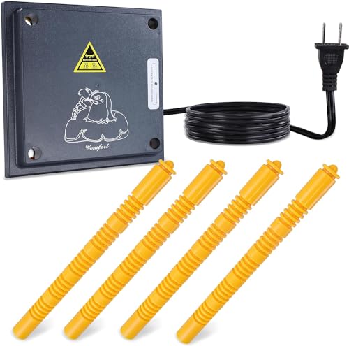 Premier 1 Chick Brooder Heating Plate – 12"x12", Warms Up to 20 Chicks | Alternative to heat lamp. 22 watts vs 175–250W for a heat lamp. Adjustable push-button legs. 110V, 70" cord. Up to 20 chicks.