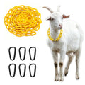 10FT Breakaway Livestock Goat Collars, Adjustable Plastic Chain Halter for Sheep, Goat Show Collars, Anti-Choke Collars with Quick Release Links for Goats, Sheep, Alpacas, Cows