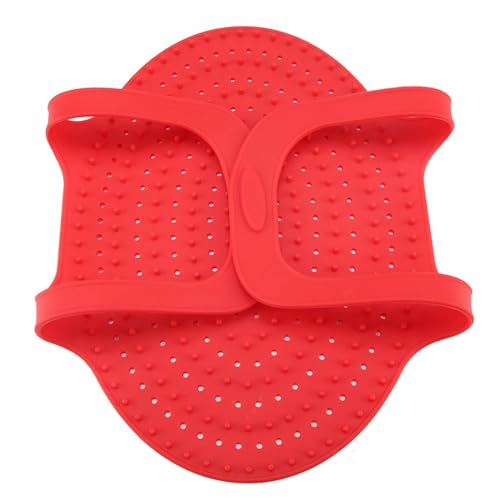 Heat Resistant Turkey Lifter, Poultry Lifter Turkey Roasting Sling, Oven Baking Mat Silicone Mat Non-Stick Cooker Sling, Multipurpose Cooking Accessory(Red) - color: Red