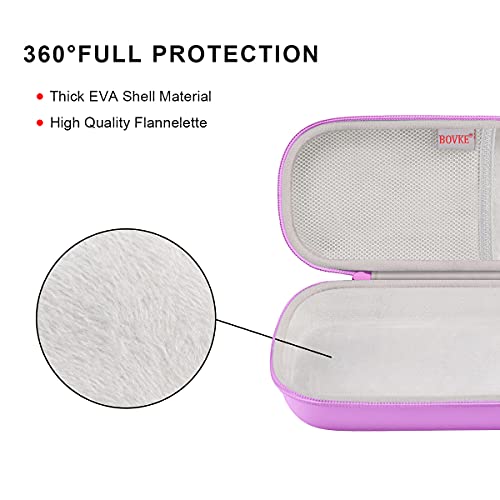 BOVKE Travel Carrying Case Compatible with 3M Littmann Classic III, Lightweight II S.E, MDF Acoustica Deluxe Stethoscopes - Extra Room for Medical Scissors EMT Trauma Shears and LED Penlight, Purple - color: Pu Leather_Purple