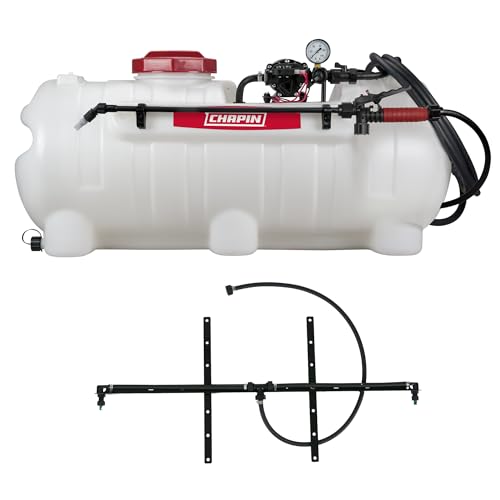 CHAPIN 25-Gallon Tow-Behind ATV Sprayer with 2-Nozzle Boom | Triple filtration helps prevent clogs with herbicides, fertilizers and pesticides - size: 25-Gallon