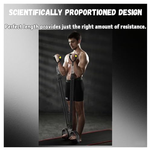 Multifunction Tension Rope Set,Upgraded Smart Stirrup Puller | Adjust Sit Up Bar-Pedal Puller Tensioner Workout Bands Resistance With Abdomen/Waist/Leg/Hips/Chest/Back