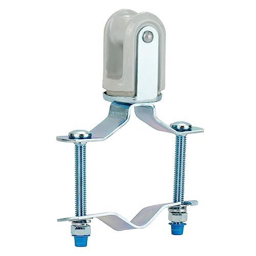 Heavy Duty Wire Holder, Porcelain Insulator with Adjustable Bracket, 1-1/4" - 3" (1)