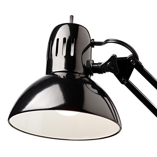 Globe Electric 12641 Architect 32" Swing-Arm Clamp-On Lamp, Black Architect, Finish, LED Bulb Included - color: Black, Architect, size: 32 inches