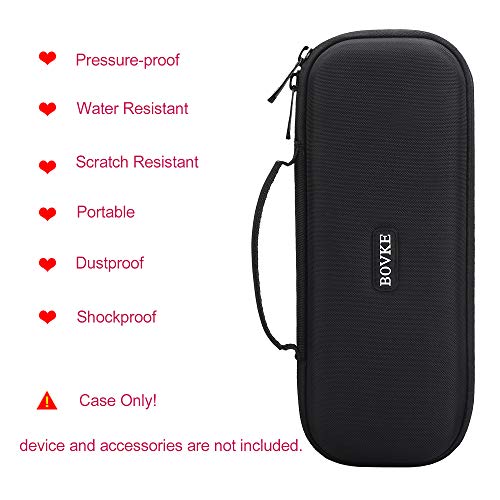 BOVKE Stethoscope Case for 3M Littmann Classic III Monitoring, Lightweight II S.E, Cardiology IV Diagnostic Stethoscopes - Extra Room fits Pen Light Scissors Pulse Oximeter Nurse Accessories, Black | Lightweight II S.E/ MDF Acoustica Stethoscopes Hard Bag