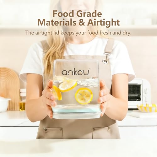 Dog Food Storage Containers Set, 4.2 QT with 130 ml Scoop & 2.8 QT, Airtight BPA-Free | Stackable Pop Lid Plastic Containers for Kibble & Pet Treats - color: 2.8 Qt + 4.2 Qt