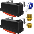 Water Trough Float Valve for Stock Tank, Automatic Control Waterer Level for Livestock Horse Chicken Animal Fish Pool with Hose Metal Connector & Ptfe tape （2 pack） - style: Stock Tank Float Valve-2PCS