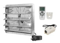 iLIVING 20" Shutter Exhaust Fan with Wireless Smart Remote Controlled Thermostat and Humidity, Variable Speed Wall Mounted Attic Vent Fan, Chicken Coop Ventilation, 3368 CFM, 5000 SQF Coverage Area - size: 20 inches