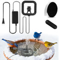 Relaxweex 55w Bird Bath Heater with Fountain for Outdoors in Winter Submersible Bird Bath Deicer Pond Deicer with Thermostatically Control Tape Cord Cover for Chicken Livestock Garden Anti Freezing
