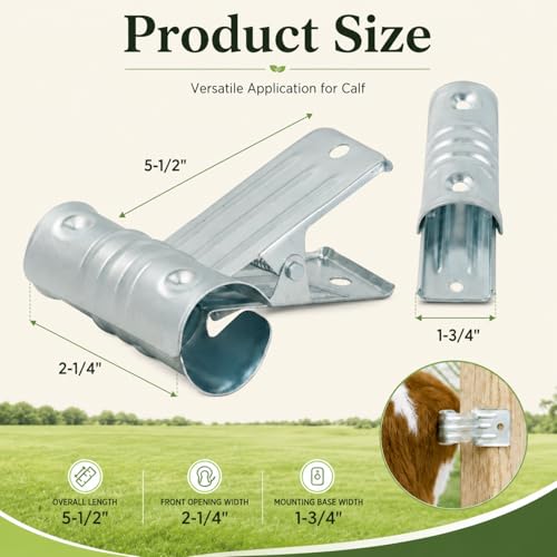 1 Pcs Livestock Show Supplies Cattle Horses Grooming Tail Clamp | Metal Secure Tail Holder Cleaning Handling Tool, Washing Dog Goats Sheep Farm Animal Supplies Accessories, Animal Lovers Gift