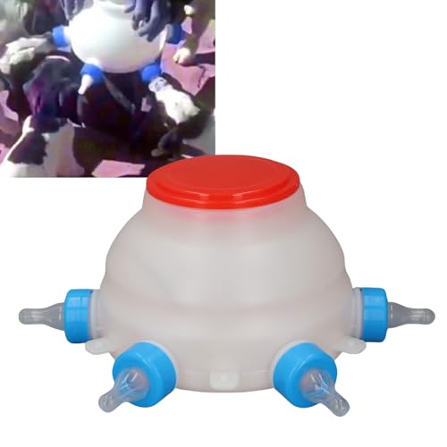 Tyenaza Lamb Feeding Bucket Automatic Animal Milk Feeder Portable Sheep Milk Bottle Piglet Nursing Device for Farm