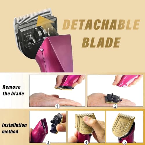 5-in-1 Replacement Clipper Blade, Detachable & Adjustable Dog Grooming Blade Compatible with Wahl Arco, Bravura, Chromado, Creativa, Figura, Motion & SuperGroom (Gold 1 Pack) - color: Gold, size: 1 Pack