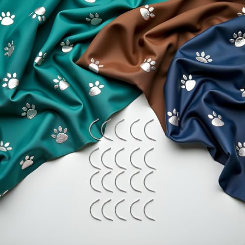 20Pcs Sliver Veterinary Suture Needles for Animal Surgical Needle and Fur Sew Tool Sewing Notions, Fur Sewing Tool Set
