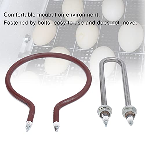Joyzan Incubator Heater Tube Heating Element, Incubator Element Coil | Circular Tube Plate Cabinet Egg Incubators Accessories Farms Hatching Chicks Candler Turner Ducklings Poultry Brooder 200W