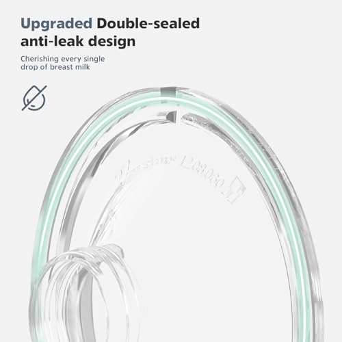 MomMed Wearable Breast Pump (Model S21) – Double Electric Hands-Free Breast Pump, Leak-Proof Design, 3 Modes (Stimulation, Expression, Auto) & 12 Vacuum Levels, Portable and Quiet, Gray, 2Pack - color: Gray
