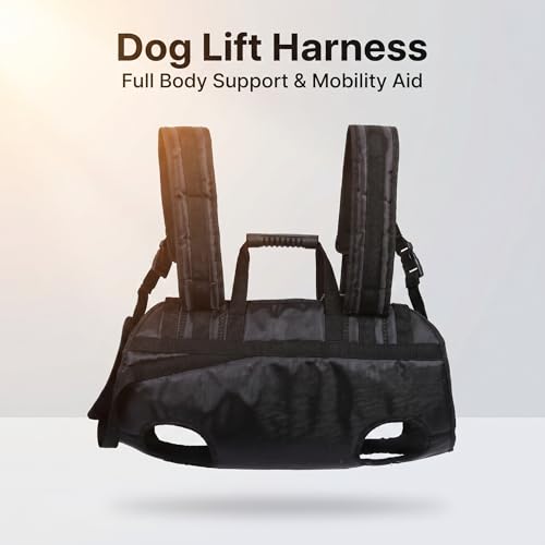 2 in 1 Dog Lift Harness Backpack Carrier, Full Body Support Sling for Senior Injured Disabled Dogs, Adjustable Pet Mobility Aid for Post Surgery Recovery Travel Hiking Car Rides, XXXL