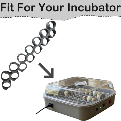 Custom Quail Egg Turner Tray Compatible with Maticoopx 20 Egg Incubator | Precision Fit Hatching Accessory for Small Eggs, 14Slot Small Egg Tray Accessory - Durable Grey (M30) (Tray Only） - color: M30