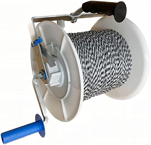 Electric Fence Mega 3:1 Geared Reel Prewound 2296ft 6 Strands Polywire PK1 - size: 2296 ft x 1 Mega Reel