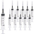 15 Pack 5ml 22Ga Plastic Syringe with Measurement for Scientific Labs, Industrial Dispensing Animal and Pet Supplies, Disposable Individually Wrapped (15, 5ml-22Ga) - size: 5ml-22Ga