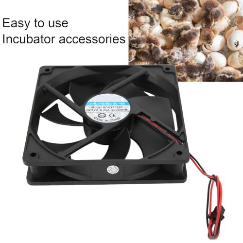 2Pcs Incubator Fan Incubator Exhaust Fan Low Noise High Power Motor | Incubator Uniform Temperature Fan for Poultry Farms Labs Lower Fan - style: Lower Fan*2pcs