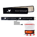 RentACoop Heated Chicken Waterer Belt for Winter, Thermo Bucket Heater Strap LG with Insulated Wrap for 2-5 Gal, 40W Energy Efficient, Safe to -10°F, Auto Thermostat - size: Large