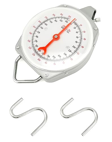QWORK Precision Hanging Scale, 440lbs / 200kg Capacity, Dual Unit, Heavy Duty - size: 440 lb / 200 kg