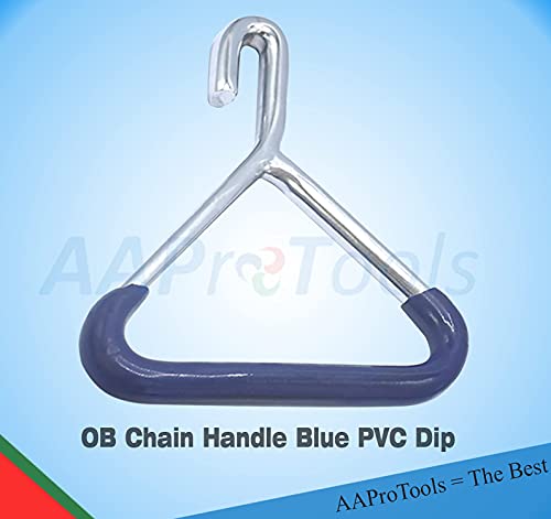 Durable Cow OB Apparatus Leg Catch Set (2 OB Handle & 2 OB Chain 60Inch), Goat Forceps, Cattle Delivery Instruments for Dairy Farm