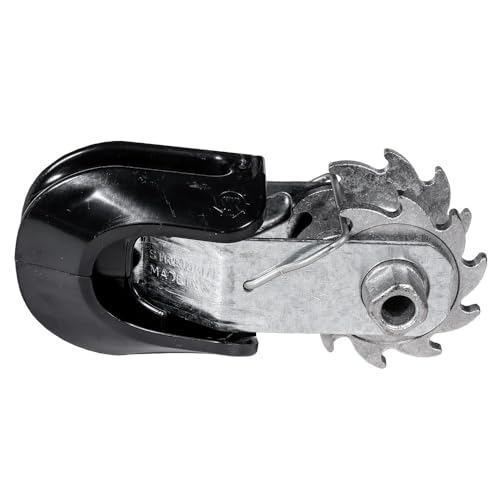 Strainrite® DuraShield Ratchet Strainer for Electric Fencing – 9-Pack | Galvanized frame, die-cast aluminum spool. UV & weather resistant. Insulated — reduces shorts in wet or debris-prone areas.