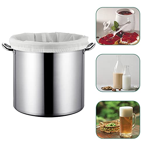 12"x18" Nylon Mesh Strainer Bags for Almond Nut Milk, Greek Yogurt, Home Beer Wine Brewing 120 Micron - size: 12"x18" Brew Bag - 120Micron
