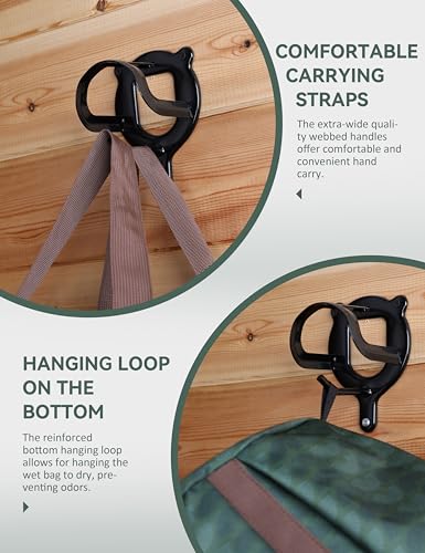 Horse Grooming Tote Bag, Waterproof Grooming Organizer with Multiple Pockets for Brushes & Tools, Stable & Show Use Green - color: Green