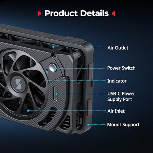 SMALLRIG Cooling Fan for Nikon ZR, Camera External Cooling System with Dual-Speed Modes, Snap-On Design, TEC Cooling Module, Compatible with SmallRig V-Mount Battery Plate - 5874 - style: for Nikon ZR