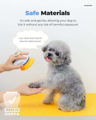 Premium Non-Slip Dog Bath Mat with Drying Hooks, 15.8 x 21.7 in | Made with High-Quality Materials for Sturdy, Durable Use, Versatile for Bathtubs & Sinks, Easy to Clean & Store, Yellow
