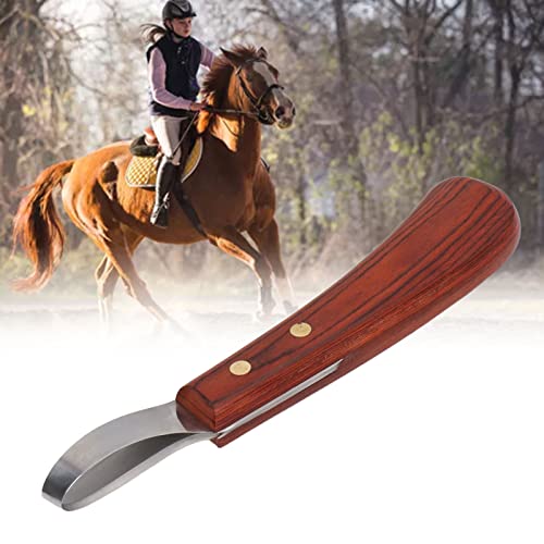 KUIDAMOS Hoof Knife for Horses, Double Edged Hoof Trimming Knife Hoof Trimmers with Cattle Horse Farrier Tools with Handle Farrier Hoof Loop Knife Farrier Supplies for Cutting