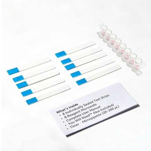 4-in-1 Dairy Quality Test Kit - 8 Strips for 32+ Residue Screenings - Detects Beta-lactams, Tetracyclines, Sulfonamides & Ceftiofur - for Raw Milk, Milk Powder, Goat & Sheep Milk