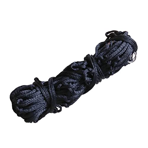 2PCS Durable Slow Feed Hay Net for Horses 40” Length with Strong 4x4” Holes Nylon Rope Hanging Suitable for Trailer and Stall, Slow Feeding Reduce Waste - color: 2PCS-Black