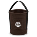 Graintex Tapered Canvas Bucket 12"x10"x15", Utility Tool Bucket One Inside Pocket, Reinforced Base & Carry Handle, Ripstop Canvas - Coffee Brown - color: Coffee Brown