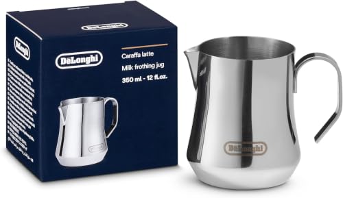 De'Longhi DLSC060 Milk Frothing Jug,12 oz,Stainless Steel,(Pack of 6) - color: Stainless Steel, size: 11.8 Ounces (Pack of 6)