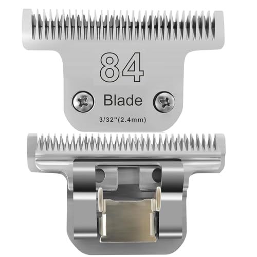 T84 Blade Dog Grooming Blades Compatible with Andis Dog Clipper | Dog Clipper Blades Compatible with Oster A5/Wahl KM10 dog clipper,Cut Length 3/32"(2.4mm) - color: 1pc #T84