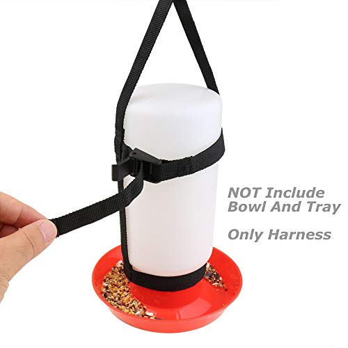 1 Pair Chicken Hanging Straps for Chicken Waterer Feeder Harness Chick Brooder Coop Cage Does NOT Include Bottle Or Base