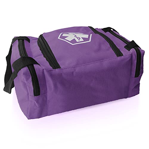 ASA TECHMED First Aid Responder EMS Emergency Medical Trauma Bag EMT, Fire Fighter, Police Officer, Paramedics, Nurse, Purple - color: Purple