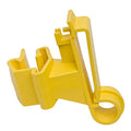 Zareba T-Post Poly Tape Insulator for Electric Fences - 25 Pack - ITTY-Z, Yellow Insulators - Easy to Install Electric Fence Insulator, Includes 25