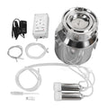 14L Electric Cow Milking Machine, Plug-in Pulsating Vacuum Pump Milker Cow Milker Machine with Stainless Steel Milk Bucket Silicone Tube 2 Teat Cups Milk Brush(US Plug)