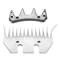 Stainless Steel Sheep Clippers Blade High Hardness Replacement Shearing Cutter for Sheep Goat Animal Grooming with 9T 13T Straight Curved Blade Options (13-Tooth Curved (+ Swing)) - size: 13-tooth curved blade (+ swing blade)