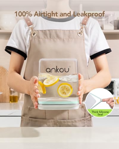 Food Storage Container Sets, 2.8 Qt *2+ 4.2 Qt *4 Airtight Canisters with Lids and 130ml Scoop, BPA-Free Plastic Pantry Containers for Flour, Sugar, Rice - color: 4L*4 + 2.65L*2
