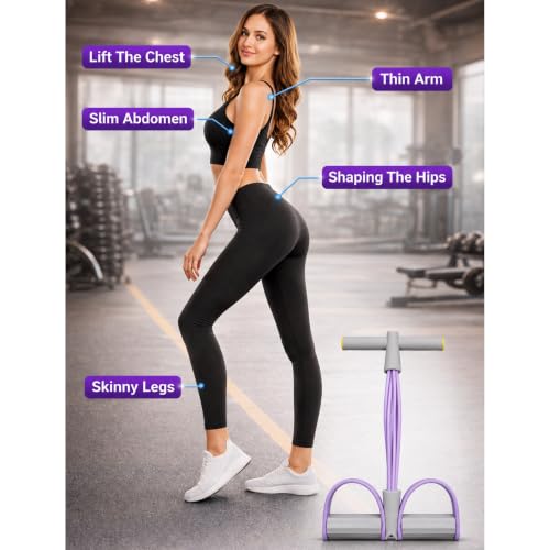 New 6-Tube Foot Pedal Puller Resistance Bands with Handle for Exercise | Multifunction Tension Rope, Elastic Yoga Pedal Puller for Home Fitness and Body Stretching