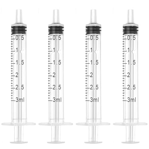 3cc Syringe Without Needle, 3ml Oral Syringe, （ 30Pack ）3ml Syringes for Scientific Labs, Individually Wrapped - size: 3ml, style: 30
